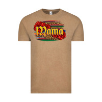 Vintage Coffee Latina mama with serape and roses Vintage Tee - Jasminsmagicworld