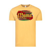 Vintage Mustard Latina mama with serape and roses Vintage Tee - Jasminsmagicworld