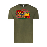 Vintage Olive Latina mama with serape and roses Vintage Tee - Jasminsmagicworld