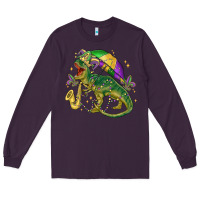 Plum mardi gras tree rex Long Sleeve Tee - MaliasSmallBusiness