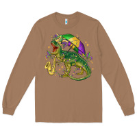 Toasted Coconut mardi gras tree rex Long Sleeve Tee - MaliasSmallBusiness
