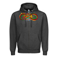 Charcoal Heather butterfly infinity symbol autism Zipper Hoodie - LillyAllenDesigns