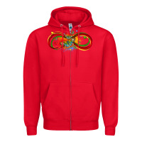 Red butterfly infinity symbol autism Zipper Hoodie - LillyAllenDesigns