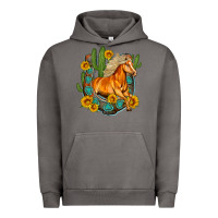 Pigment Tornado western horse cactus sunflowers horseshoe Urban Hoodie - OliviaCreatesArt