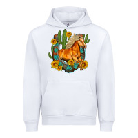 White western horse cactus sunflowers horseshoe Urban Hoodie - OliviaCreatesArt