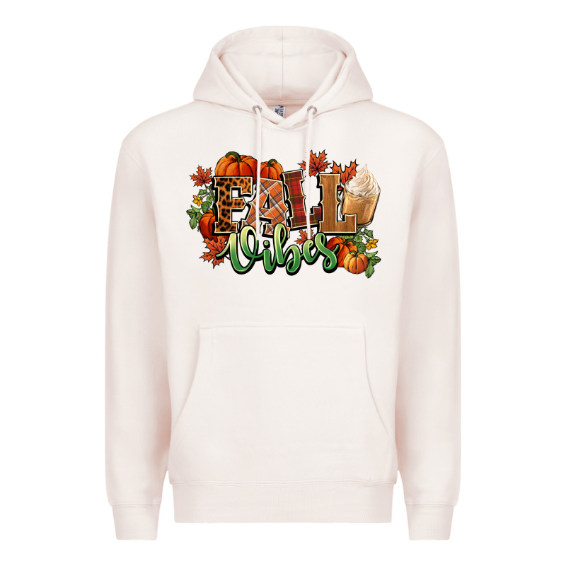 Fall Vibes Pumpkins Premium Hoodie by NancyCooperArtShop | Teevron