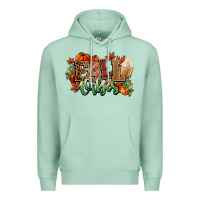 Seafoam Fall vibes pumpkins Premium Hoodie - NancyCooperArtShop