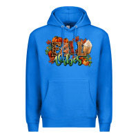 True Royal Fall vibes pumpkins Premium Hoodie - NancyCooperArtShop