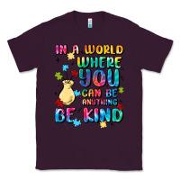 Plum in a world where you can be anything Classic Tee - MaliasSmallBusiness