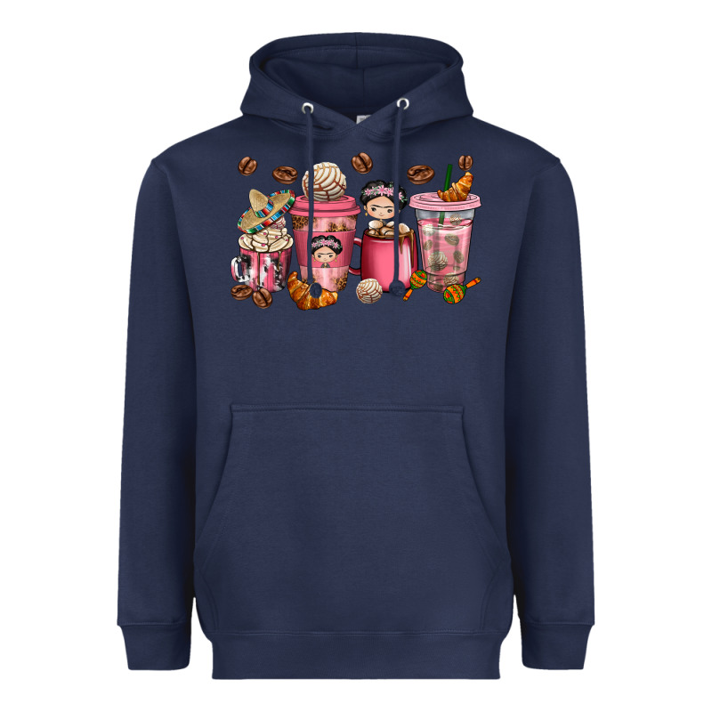 Cafecito Y Chisme Coffee Cups Heavyweight Hoodie by texasbilliewilder | Teevron
