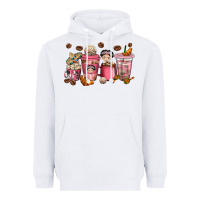 White cafecito y chisme coffee cups Heavyweight Hoodie - texasbilliewilder