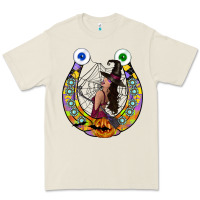Bone Halloween Horseshoe Premium Tee - CowhideDigitalArt