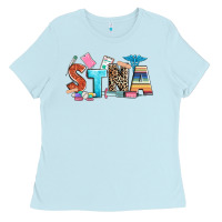Baby Blue stna Ladies Tee - Zillion Design Studio