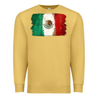Antique Gold Mexican Flag Premium Sweatshirt - texasbilliewilder