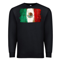 Black Mexican Flag Premium Sweatshirt - texasbilliewilder