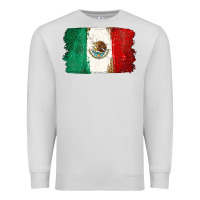 Dove Grey Mexican Flag Premium Sweatshirt - texasbilliewilder