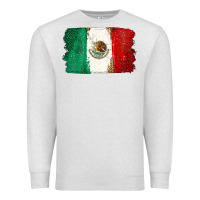 Oatmeal Heather Mexican Flag Premium Sweatshirt - texasbilliewilder