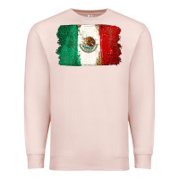 Pale Pink Mexican Flag Premium Sweatshirt - texasbilliewilder