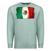 Seafoam Mexican Flag Premium Sweatshirt - texasbilliewilder