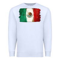 White Mexican Flag Premium Sweatshirt - texasbilliewilder