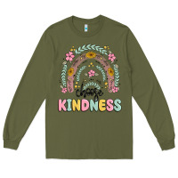 Army Green choose kindness Long Sleeve Tee - MaliasSmallBusiness