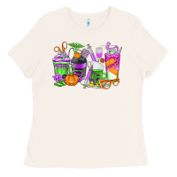 Bone Halloween Nurse Coffee Cups Ladies Tee - texasbilliewilder