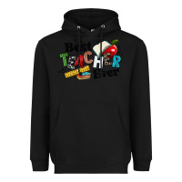 Black best teacher ever Heavyweight Hoodie - NancyCooperArtShop