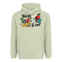 Matcha best teacher ever Heavyweight Hoodie - NancyCooperArtShop