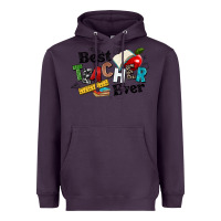 Plum best teacher ever Heavyweight Hoodie - NancyCooperArtShop