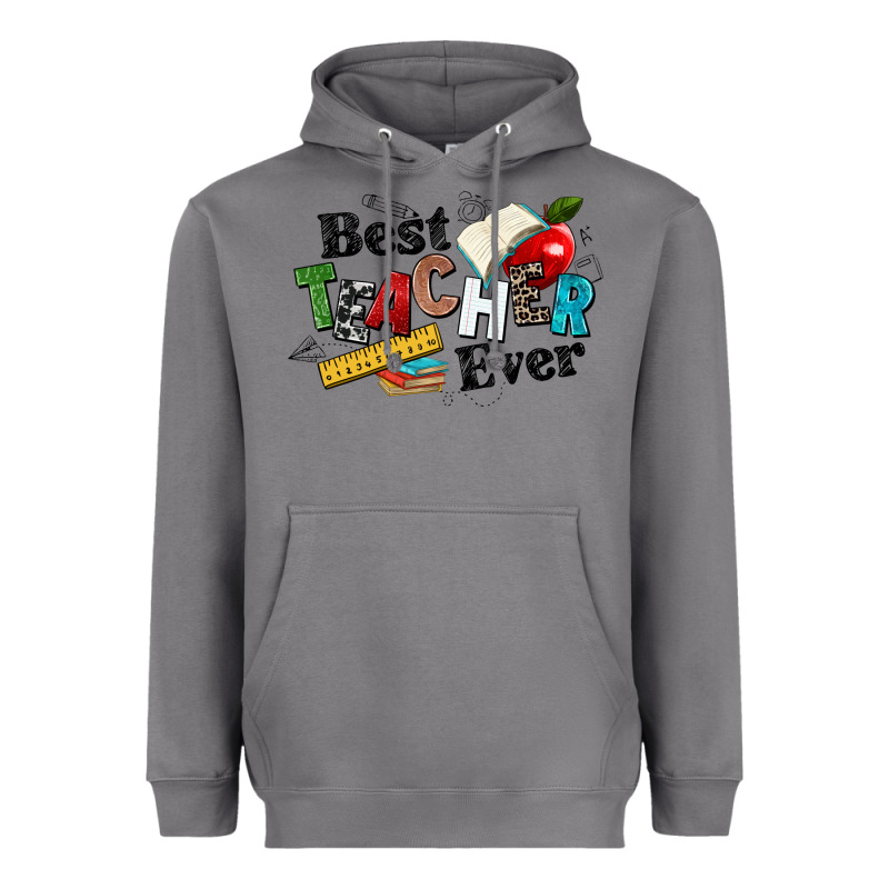 Best Teacher Ever Heavyweight Hoodie by NancyCooperArtShop | Teevron