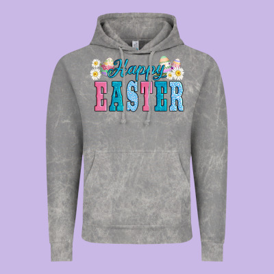 Happy Easter Eggs Vintage Hoodie Designed By Adodesignshop
