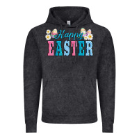 Vintage Black happy easter eggs Vintage Hoodie - AdoDesignShop