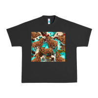 Pigment Black astec cowhide highlands cow Urban Heavy Tee - BarkalooDesign