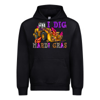 Black i dig mardi gras olivia Urban Hoodie - OliviaCreatesArt