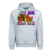 Heather Grey i dig mardi gras olivia Urban Hoodie - OliviaCreatesArt