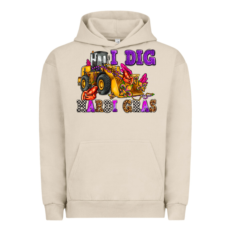 I Dig Mardi Gras Olivia Urban Hoodie by OliviaCreatesArt | Teevron