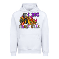 White i dig mardi gras olivia Urban Hoodie - OliviaCreatesArt