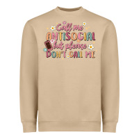 Mushroom call me antisocial but please don't call me Heavyweight Sweatshirt - MaliasSmallBusiness