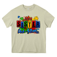 My Sister Is Ausome Autism Heavy Core Tee | Teevron