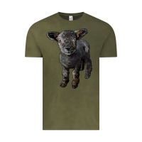 Vintage Olive southdown baby sheep Vintage Tee - LillyAllenDesigns