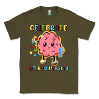 Army Green celebrate neurodiversity Classic Tee - MaliasSmallBusiness