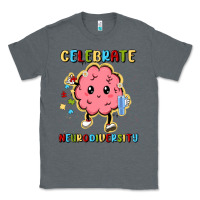 Charcoal Heather celebrate neurodiversity Classic Tee - MaliasSmallBusiness