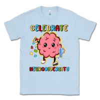 Dusty Blue celebrate neurodiversity Classic Tee - MaliasSmallBusiness
