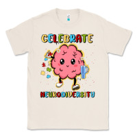 Natural celebrate neurodiversity Classic Tee - MaliasSmallBusiness