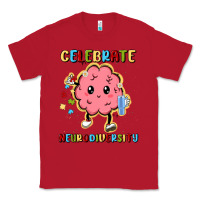 Red celebrate neurodiversity Classic Tee - MaliasSmallBusiness