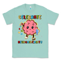 Seafoam celebrate neurodiversity Classic Tee - MaliasSmallBusiness