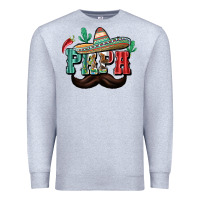 Heather Grey Mexican Papa Premium Sweatshirt - texasbilliewilder