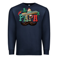 Navy Mexican Papa Premium Sweatshirt - texasbilliewilder