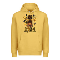 Antique Gold 2024 happy new year  afro messy bun Premium Hoodie - texasbilliewilder