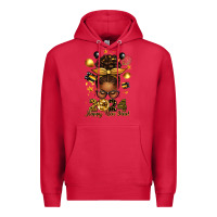 Cardinal 2024 happy new year  afro messy bun Premium Hoodie - texasbilliewilder